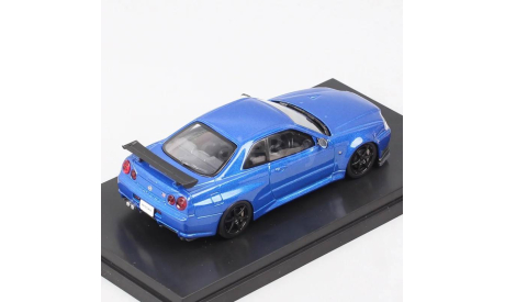 44148 Ebbro 1/43 Nissan Skyline GT-R R34 blue, масштабная модель, scale43