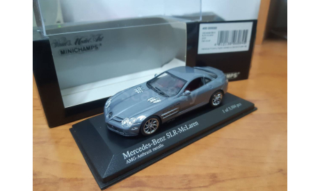 400033022 Minichamps 1/43 Mercedec-Benz SLR-McLaren 2003 Dark Silver, масштабная модель, scale43