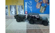 950п Cararama 1/43 Jeep Willys c прицепом, масштабная модель, scale43