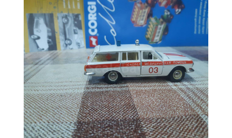 А24 Саратов 1/43 Газ 2402 Скорая помощь, масштабная модель, scale43