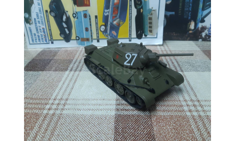 ДеАТ001 Деагостини Бронетехника 1/43 Т-34-76(1942), масштабные модели бронетехники, scale43