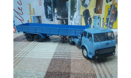 Н784 Наш  автопром 1/43 Маз-504В + п/п Маз-5205(Н855), масштабная модель, 1:43