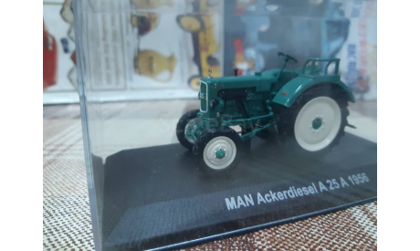 Т№075 Hachette Тракторы 1/43 Man Ackerdiesel A 25 A 1956, масштабная модель трактора, scale43