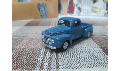 12540 Cararama 1/43 Ford F1 Pickup 1948 голубой, масштабная модель, scale43