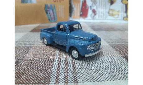 12540 Cararama 1/43 Ford F1 Pickup 1948 голубой, масштабная модель, scale43