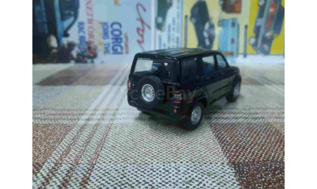 100183.ч Автоистория 1/43 Уаз 3162 черный, масштабная модель, 1:43