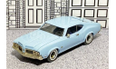 № 1 Toys For Collectors 1/43 Oldsmobile 4-4-2 Coupe Hard Top 1970 light blue, масштабная модель, scale43