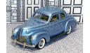 BRK 117 Brooklin 1/43 Mercury 99-A Sedan Coupe Hard Top 1939 blue met., масштабная модель, scale43