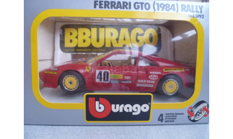 0192 BBurago 1/24 Ferrari GTO (1984) Rally(Italy), масштабная модель, 1:24