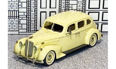 № 171/2 Tin Wizard 1/43 Packard Eight 4-door Sedan Hard Top 1937 beige, масштабная модель, scale43