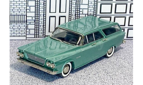 AA 25G Milestone 1/43 Chrysler Newport Station Wagon 1963 green met., масштабная модель, 1:43