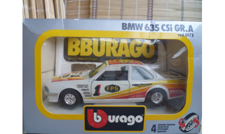 0173 BBurago 1/24 BMW 635 Csi GR. A(Made in Italy), масштабная модель, 1:24
