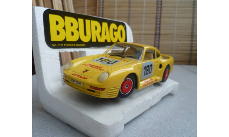 0121 BBurago 1/43 Porsche 959 Raid (Made in Italy), масштабная модель, 1:24, 1/24