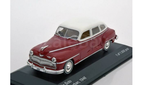 WB098 Whitebox 1/43 DESOTO 6 Suburban 1946 Dark Red/White, масштабная модель, scale43