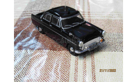 Dea.ПММ.№19 ’Полицейские Машины Мира’ 1/43 Ford Consul II (Полиция Англии), журнальная серия Полицейские машины мира (DeAgostini), scale43