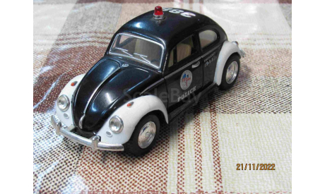 Kinsmart 1:32 Volkswagen Beetle (1967) Police, масштабная модель, scale32