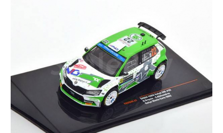 RAM840 Ixo 1/43 SKODA Fabia Rally 2 Evo #22 ’Toksport WRT’ Грязин/Александров 10 место Rally Monte Carlo 2022, масштабная модель, scale43, Škoda