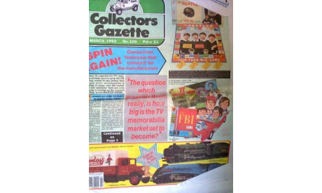 Collectors Gazette, Март 1992, стр.44, Газета  для коллекционеров, Англия, литература по моделизму