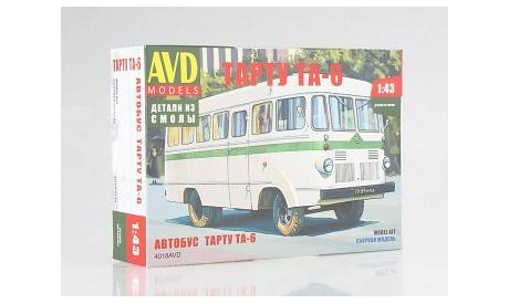 4018AVD Автомобиль в деталях 1/43 Автобус Тарту ТА-6, сборная модель автомобиля, scale43