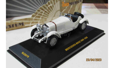 Mus016 Ixo 1/43 Mercedes benz SSK 1928, масштабная модель, Mercedes-Benz, 1:43