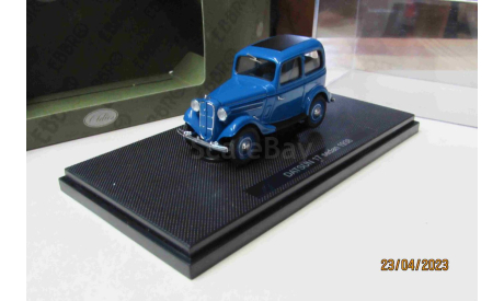 44346 Ebbro 1/43 Datsun 17 sedan 1938 blue, масштабная модель, scale43