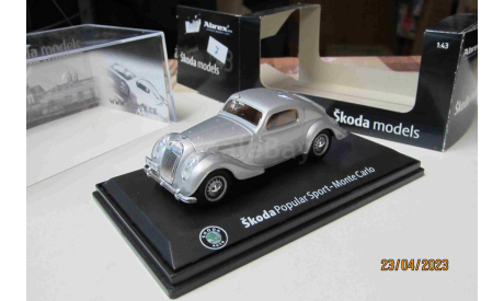 143ABH903A Abrex 1/43 Skoda popular Sport -Monte Carlo, масштабная модель, Škoda, scale43
