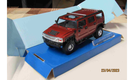 430 Cararama 1/43 Hummer H2 bordouex, масштабная модель, scale43