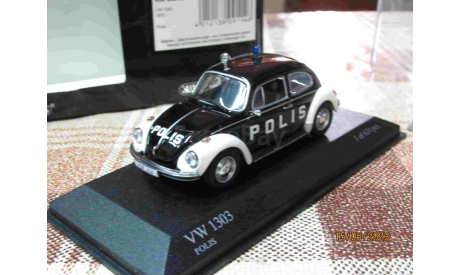 430 055191 Minichamps 1/43 VW 1303 1972 Police, масштабная модель, scale43, Volkswagen