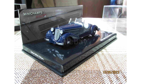 437 019130 Minichamps 1/43 Audi Front 225 Roadster 1935 dark blue, масштабная модель, scale43