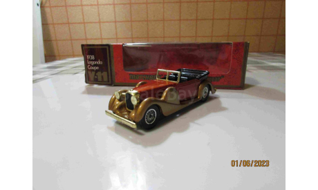 Y-11 Matchbox  ’Models of Yesteryear’ 1/43 Lagonda Drophead Coupe 1938, масштабная модель, scale43