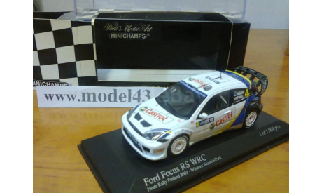 400038304 Minichamps 1/43 Ford Focus RS WRC Martin/Park Winners Rally Finland 2003, масштабная модель, scale43