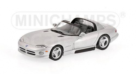 430144034 Minichamps 1/43 1993 Dodge Viper Cabrio, silver, масштабная модель, scale43