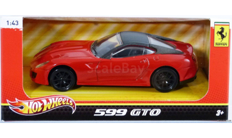 X5535 Hot Wheels 1/43 2010 Ferrari 599 GTO *Heritage series*, red, масштабная модель, scale43