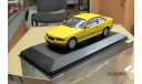 430 023321 Minichamps 1/43 BMW 3-series coupe yellow, масштабная модель, 1:43