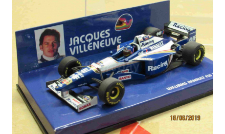 430 960006 Minichamps 1/43 Williams Renault FW18 1996 J.Villeneuve, масштабная модель, scale43