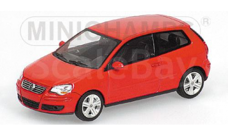 400054400 Minichamps 1/43 VW Polo 2005 Red, масштабная модель, Volkswagen, scale43