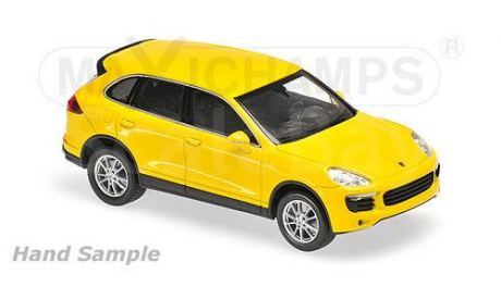 940063201 Maxichamps 1/43 Porsche Cayenne, 2014 (Yellow), масштабная модель, scale43