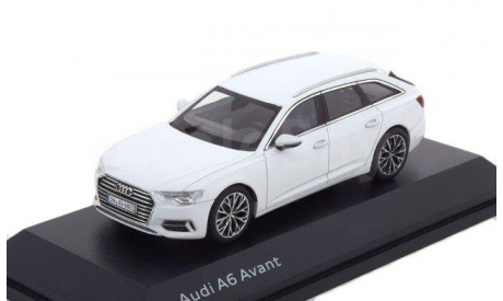 5011806231 I-Scale 1/43 AUDI A6 Avant 2018 Glacier White, масштабная модель, scale43