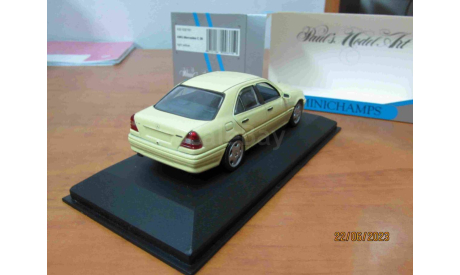 430 032161 Minichamps 1/43 AMG Mercedes C 36 light yellow, масштабная модель, scale43, Mercedes-Benz