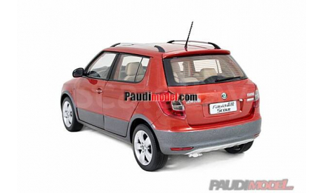 2277R Paudi Model 1/18 Skoda Fabia Scout 2012(Red), масштабная модель, scale18, Škoda