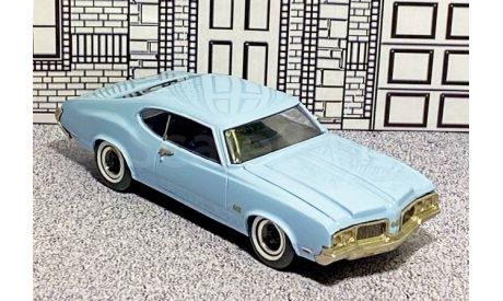 № 1 Toys For Collectors 1/43 Oldsmobile 4-4-2 Coupe Hard Top 1970 light blue, масштабная модель, scale43