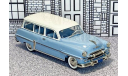 BRK 123 Brooklin 1/43 Plymouth Belvedere Suburban Hard Top 1954 blue/white, масштабная модель, scale43