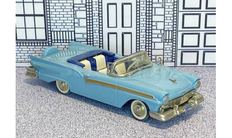 US 02 Mini Marque ’43’ 1/43 Ford Fairlane 500 Sunliner 2-door Conv.Top Down 1957 blue, масштабная модель, scale43