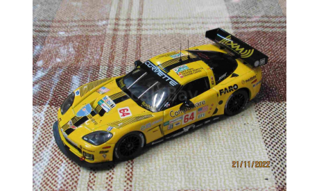 LMM154 IXO 1/43 Corvette C6.R #64 LMGT1 O.Gavin-O.Beretta-M.Papis 3rd Le Mans 2008, масштабная модель, scale43