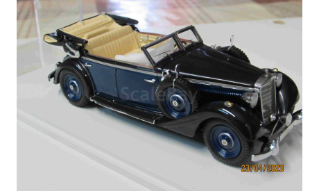 S1054 Spark 1/43 Mercedes Benz  320D Cabriolet 1937 dark blue, масштабная модель, scale43, Mercedes-Benz