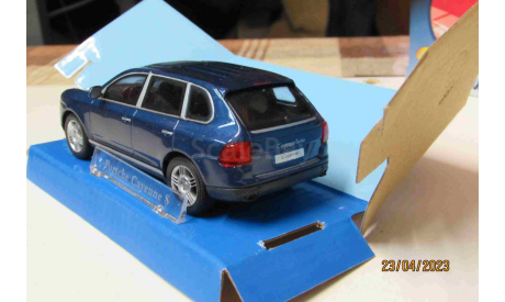 230D Cararama 1/43 Porsche Cayenne S blue, масштабная модель, scale43