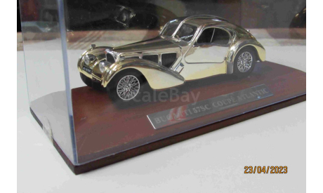CR07 Altaya 1/43 Bugatti 57SC Coupe Atlantic gold, масштабная модель, scale43