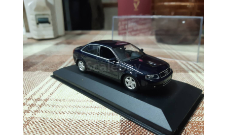 430010101 Minichamps 1/43 Audi A4 2000 Blue Metallic, масштабная модель, scale43