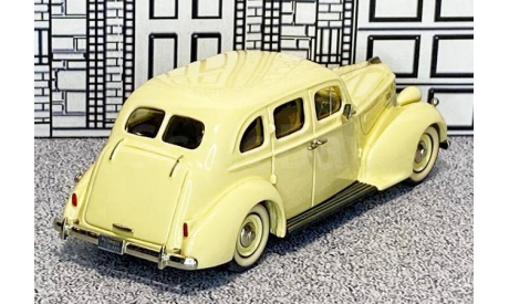 № 171/2 Tin Wizard 1/43 Packard Eight 4-door Sedan Hard Top 1937 beige, масштабная модель, scale43