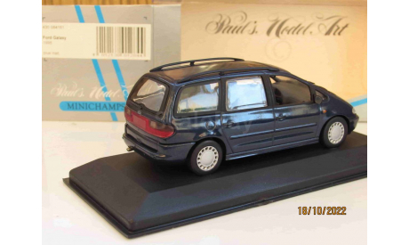 430 084161 Minichamps 1/43 Ford Galaxy 1995 blue met., масштабная модель, scale43